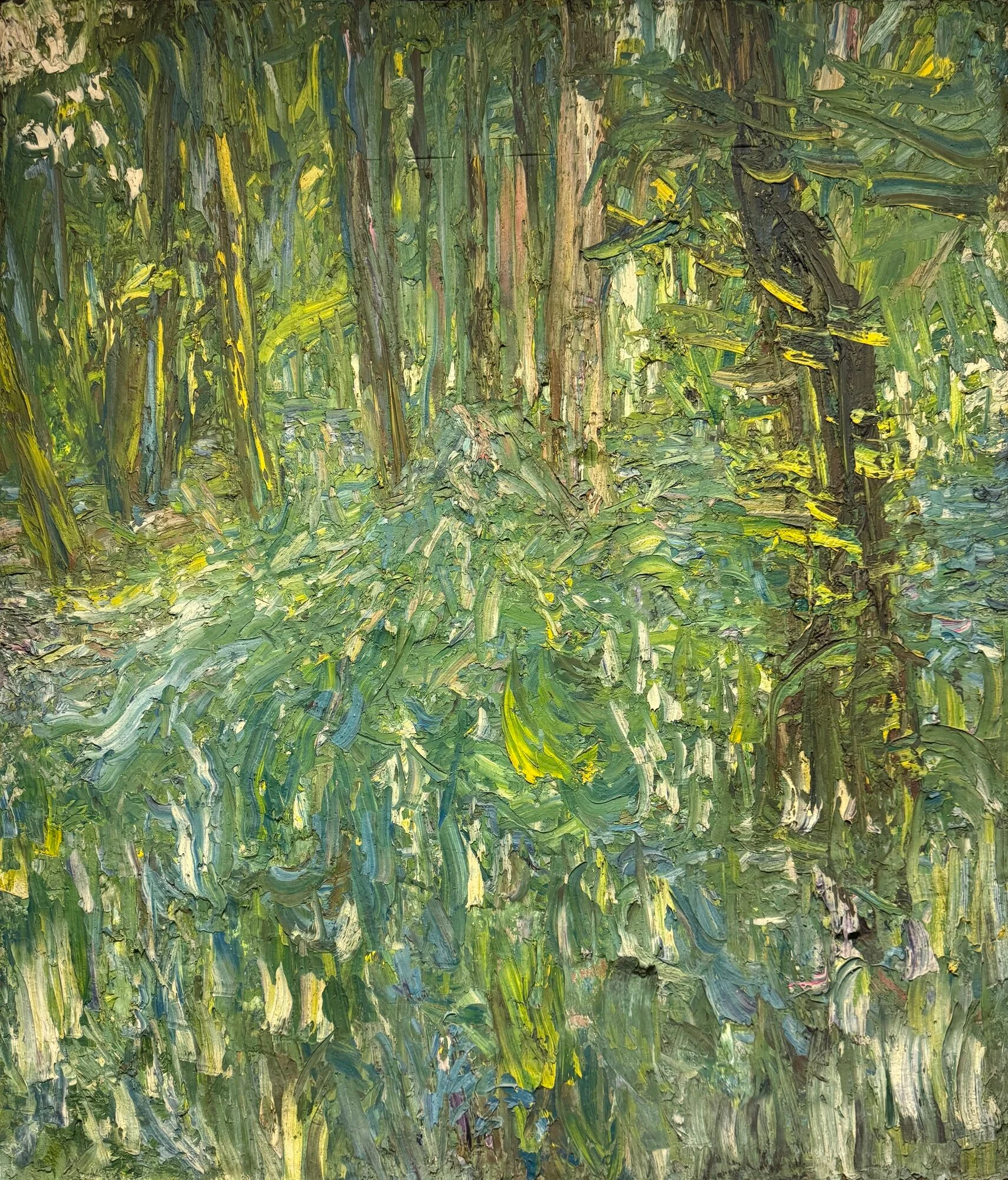 Bluebell Wood near Greendene Farm, 1969, 142 x 122cm